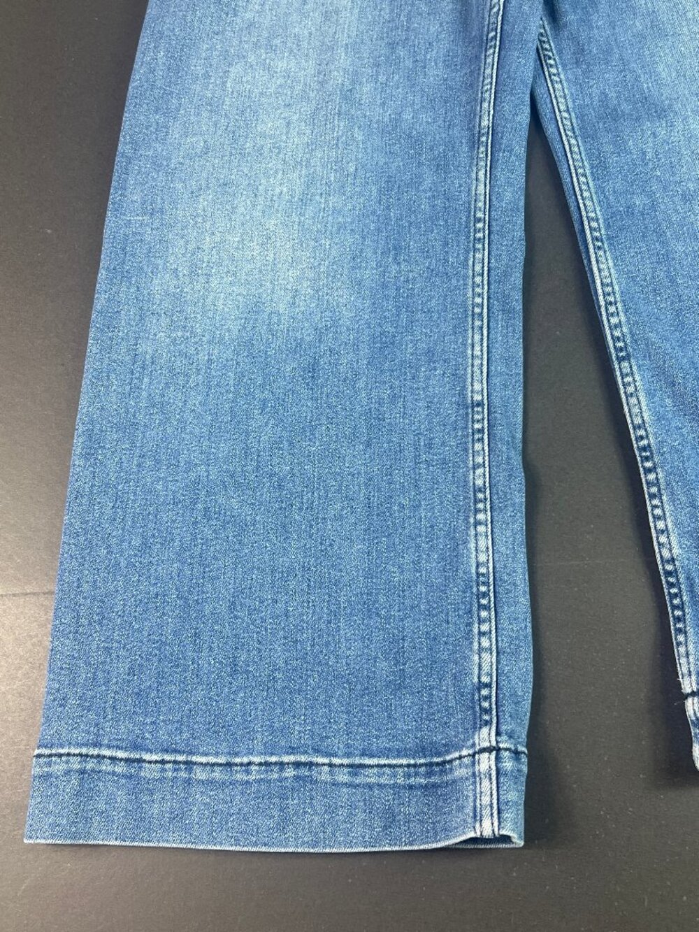 Maeve Jeans Women 29x23* Colette Wide Leg High Rise Crop Blue Faded Denim Tag 29 - Picture 6 of 16